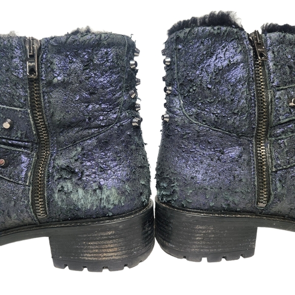 ROSS & SNOW Stefana Distressed Indigo Moto Boot - Picture 8 of 13